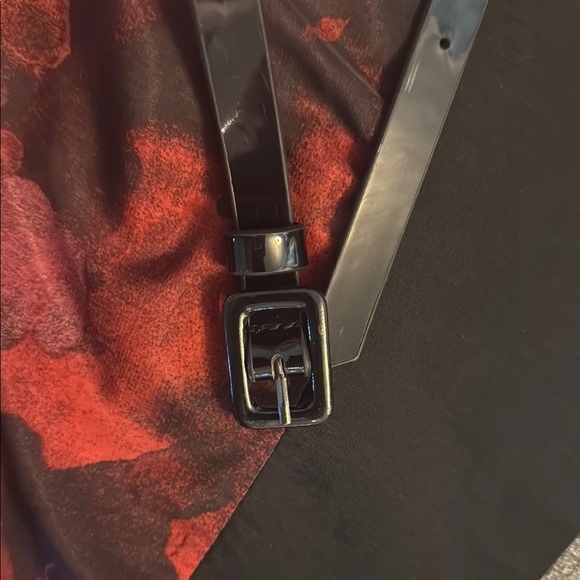 Mossimo Red & Black Raglan Sleeve Mini Dress Med, zippered pockets & belt. - Picture 12 of 12